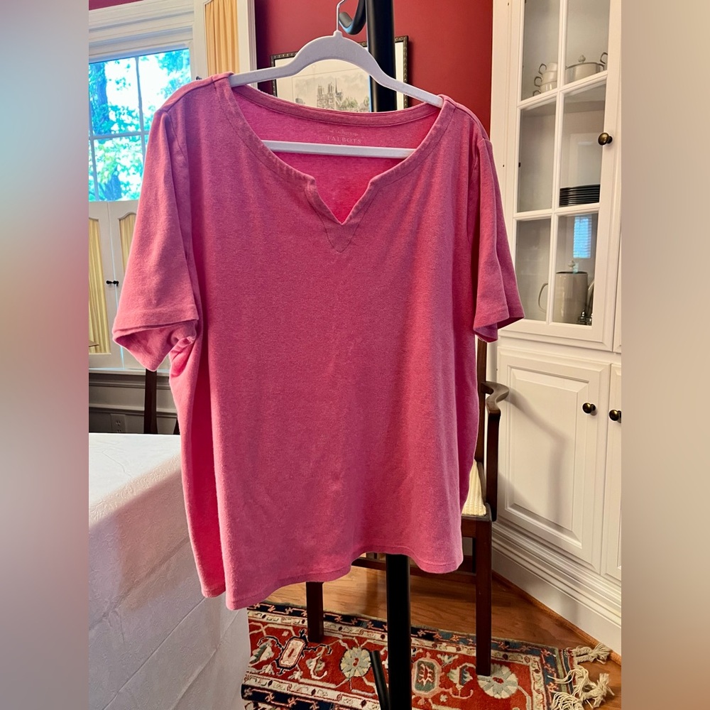Talbots Pink Short Sleeve Women's Tee